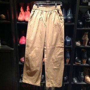 Tall khaki twill pants with pockets!